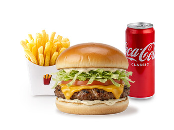 Çizburger meal ( 1 Çizburger + 1 Kartof Fri + 1 Coca - Cola 0.33l)