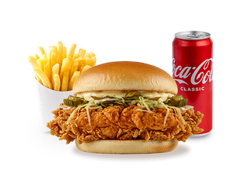 Toyuqlu meal (1 Toyuqlu Burger + 1 Kartof Fri + 1 Coca-Cola 0.33l)