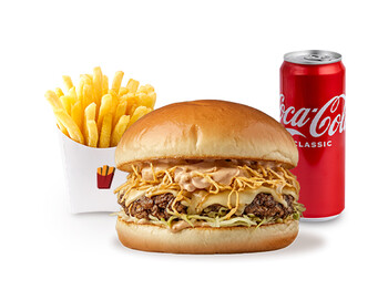 X meal (1 X Burger + 1 Fries + 1 ədəd Coca-Cola 0.33l)